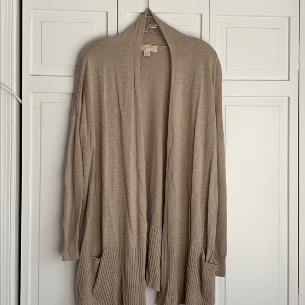 Beige Cardigan Sweater